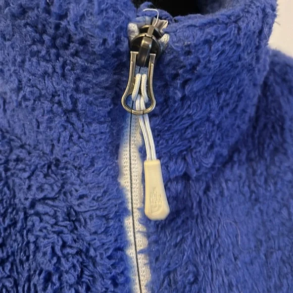 THE NORTH FACE Purple Sherpa Fleece, Full Zip Jacket, X Large - Picture 6 of 14